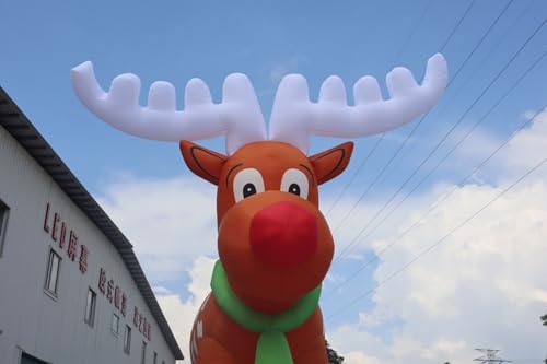 Bookishbunny 26FT Inflatable Reindeer Christmas Decoration Multicolor