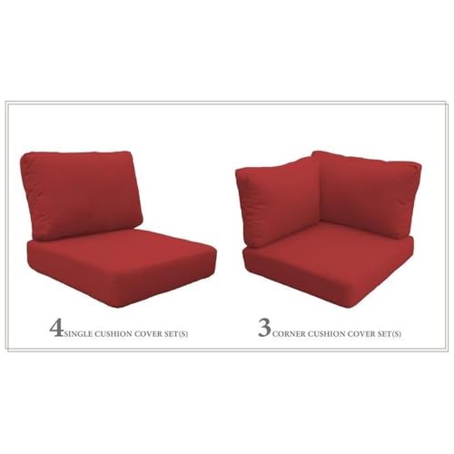 TK Classics Cushions BARBADOS-08a Patio Furniture Terracotta