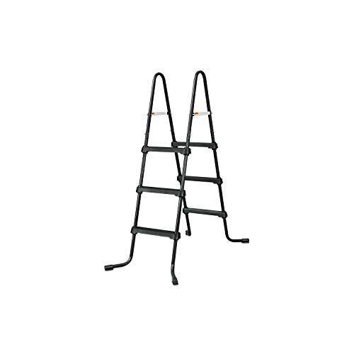 Summer Waves Elite Metal Frame Rectangular Above Ground Pool with Filter Pump and Ladder Gray