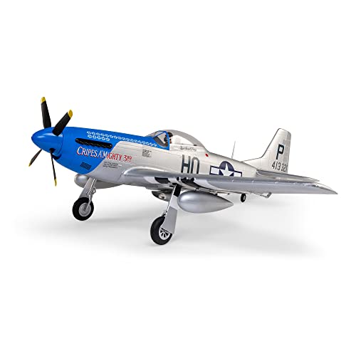 E-flite RC Airplane P-51D Mustang 1.2m BNF Basic with AS3X and Safe Select