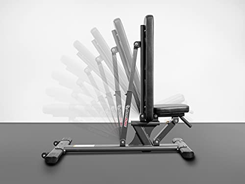 BK BodyKore Commercial Squat Rack & Adjustable Bench 300Lb Olympic Weight Combo Silver Frame