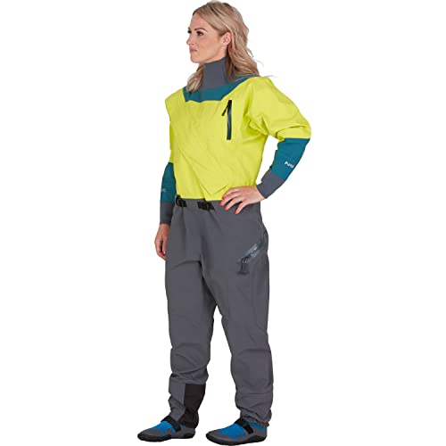 NRS Women's Nomad Gore-TEX Pro Semi-Dry Suit Chartreuse M