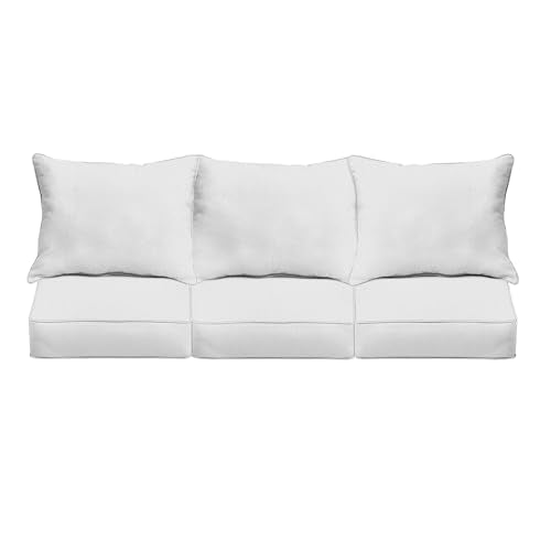 Sorra Home Deep Seating Pillow and Cushion Set Standard Tan