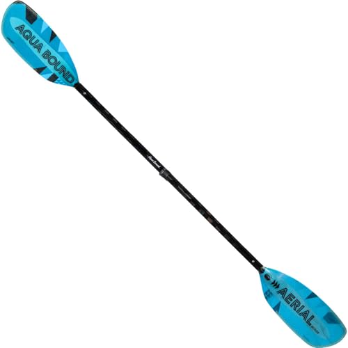 AQUA BOUND Aerial Minor Fiberglass Kayak Paddle 4-Piece Versa-Lok Blue 191-196 cm