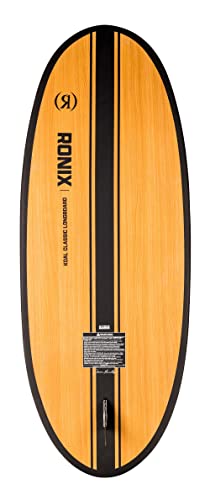 Ronix Koal Classic WakeSurf Longboard - Matte Black/Redwood