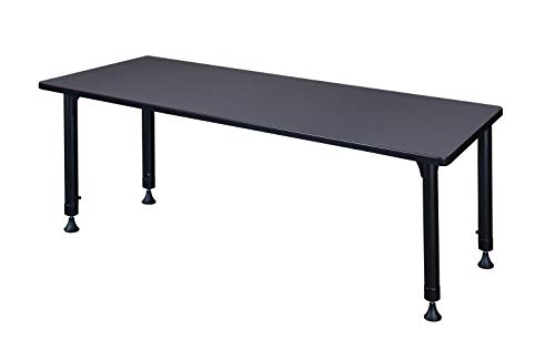 Regency Kitt Height Adjustable Classroom Table 60" x 24" Slate