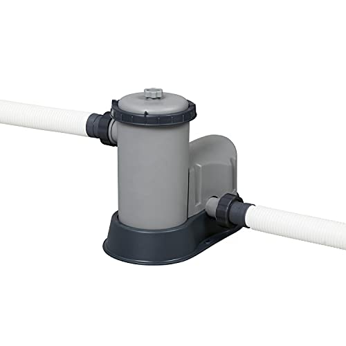Bestway Above Ground Swimming Pool with Cleaning Kit Gray