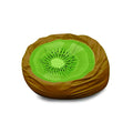 Above All Advertising Kiwi Print Bean Bag Storage Chair Multi Color