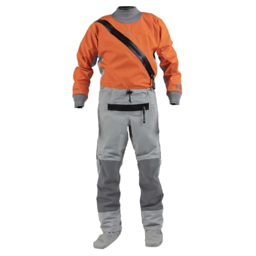 Kokatat Men's Hydrus 3.0 Swift Entry Dry Suit with Relief Zipper & Socks Tangerine XL