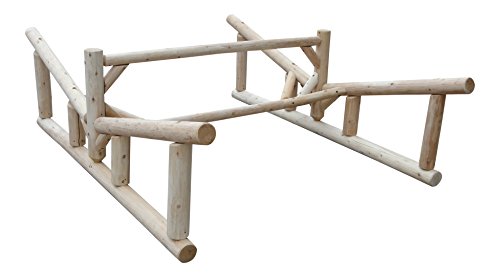 Log Kayak Rack 2-Place Canoe & Kayak Storage Rack Natural