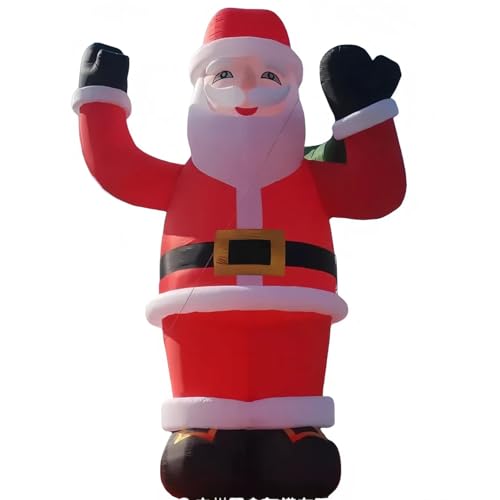 YBZCHLM Giant Inflatable Santa Claus with Gift Bag and LED Lights 16ft Red