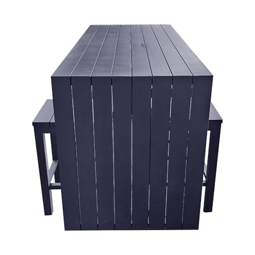 Grill King Niagra 7-Piece Outdoor Bar Set Aluminium Charcoal