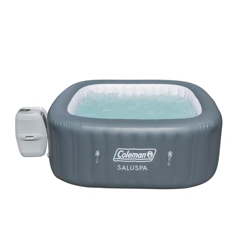 Bestway Coleman Hawaii AirJet Large Square Inflatable Hot Tub Gray