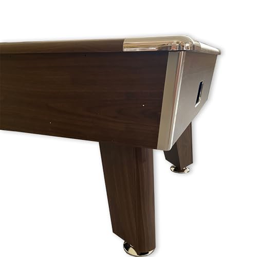 SIMBASHOPPING USA 7FT Coin Operated Pool Table Green - Competition Green, Brown