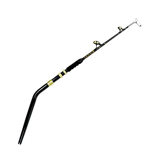 EAT MY TACKLE Blue Marlin Short Dredge Rod with 80 Wide 2 Speed Reel Blue