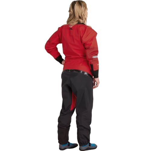 NRS Women's Foray Drysuit Red M