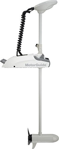 MotorGuide Xi3 Saltwater Trolling Motor Wireless Bow Mount 54-inch Shaft 55-Pound Thrust GPS White