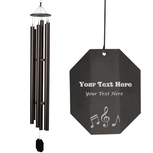 Lambright Country Chimes Extra-Large Personalized Wind Chime Sail 84" Tall Truillusion