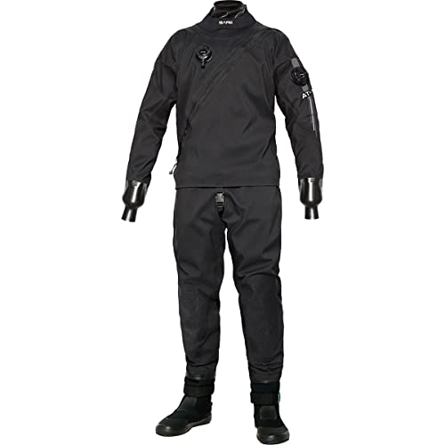 Bare Aqua-Trek 1 Men's Pro Dry Suit Black Medium Large with Free Base Layer