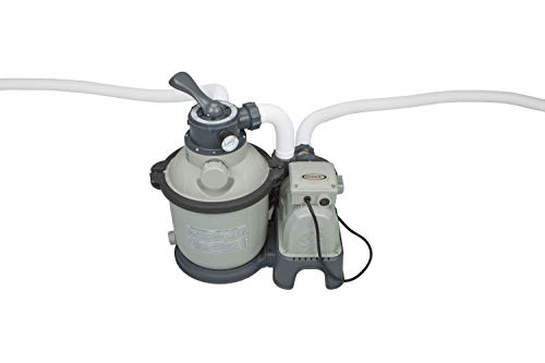Intex Ultra Frame Rectangular Pool Set with Sand Filter Pump Gray