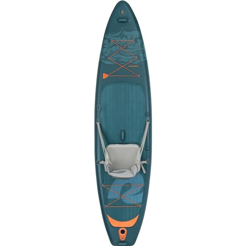 Retrospec Inflatable Stand Up Touring Paddle Board Deep Sea