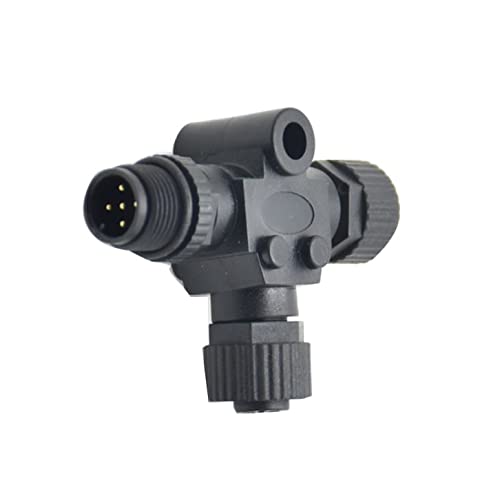 Smart Marine NMEA 2000 T-Connector for Garmin Lowrance Simrad B&G Navico Maretron Networks, IP68 Waterproof (100-Pack)