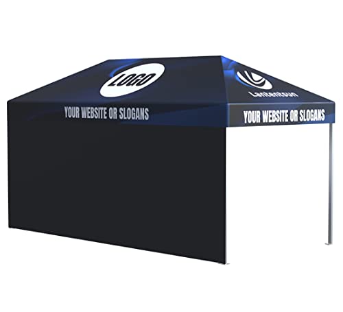 LANTENTSUN 10X20ft Custom Canopy Pop Up Tent Kit for Tradeshow Advertising with Wall and Frame Custom Color