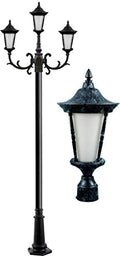 DABMAR LIGHTING INC Gabriella 3-Light Post Fixture GM1115-VG