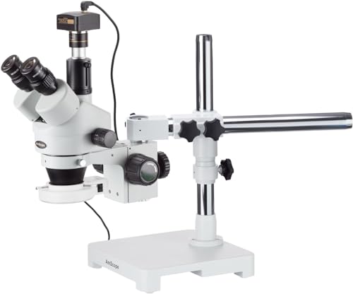 AmScope Digital Trinocular Stereo Zoom Microscope 3.5X-90X Clear