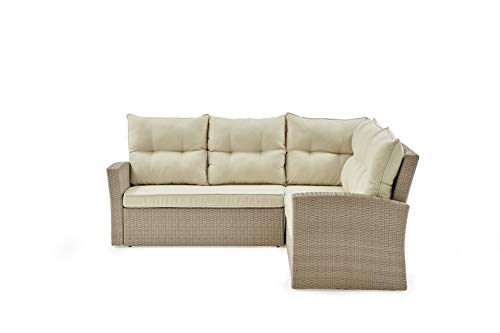 Alaterre Furniture Canaan All-Weather Wicker Outdoor Seating Set