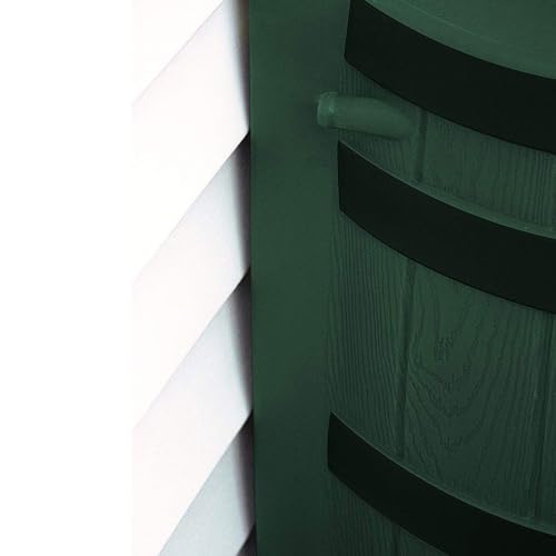 Good Ideas Rain Wizard 50 Gallon Water Storage Barrel Green (4 Pack)
