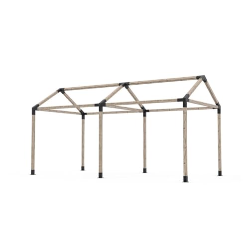 TOJAGRID Grid 30 Double Pergola Kit for 4x4 Wood Posts