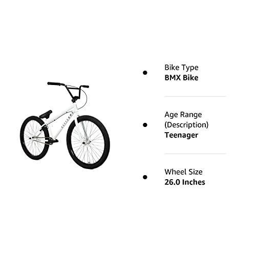 ELITE BICYCLES BMX Freestyle Bike White Out-Law 4130