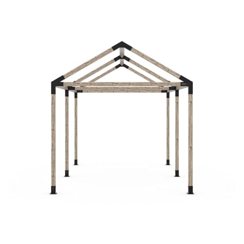 TOJAGRID Grid 30 Double Pergola Kit for 4x4 Wood Posts