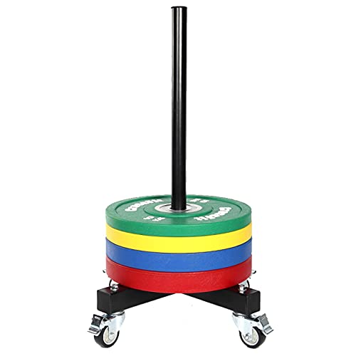 VEITEOX FTY Vertical Weight Plate Rack with Wheels, Olympic 2 Inch Weights Stand