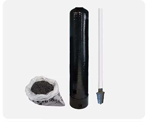 Generic Whole House Fluoride Removal Water Filter 1.5 Cubic Ft Bone Char - 10"x54" Black Blue