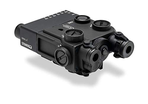 Steiner eOptics DBAL-A3 Dual Beam Aiming Laser Sight with Visible and IR Beams, Green Laser, Black
