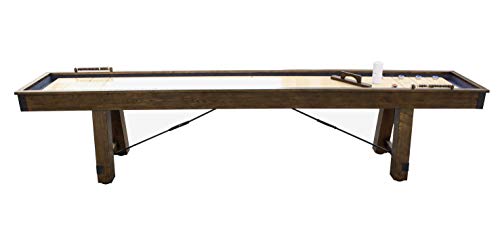 Hathaway Cheyenne 12' Shuffleboard Table Rustic Oak