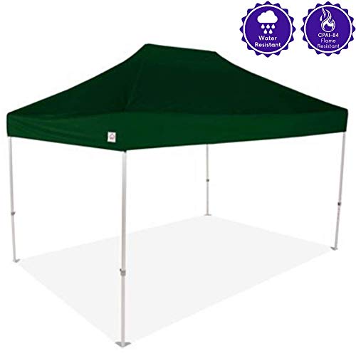 Impact Canopy 10' x 15' Pop Up Canopy Tent Commercial Grade Aluminum Frame 500D Fabric Forest Green