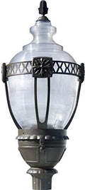 DABMAR LIGHTING GM660-LED75-BZ Clear Acorn Post Top Fixture 75W Bronze