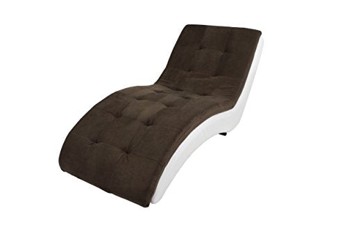 Maxima House Sven Chaise Lounge White/Brown