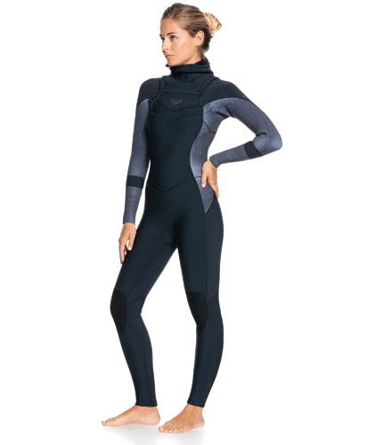 Roxy Womens 5/4/3 Syncro Hooded Front Zip GBS Wetsuit - Jet/Black