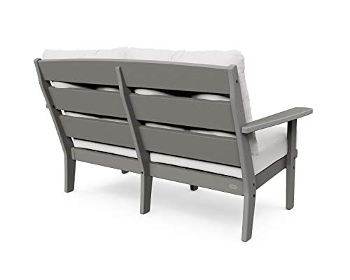 Polywood Lakeside Settee Black/Grey Mist