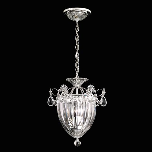 Schonbek Bagatelle 1-Light Pendant Silver with Clear Swarovski Crystals