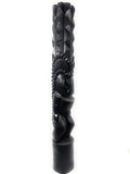 Tikimaster Kuka Ilimoku Outdoor Tiki Totem Statue 60 Inch Walnut