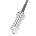 Power Systems Women's 15kg Hybrid Bar for Traditional Weight Lifting - Diamond Pattern Knurling Silver