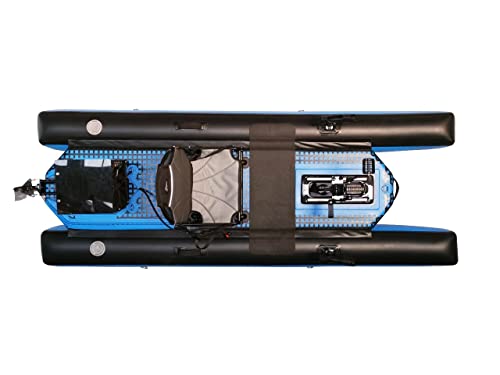 Riot Kayaks Mako 8.5 Air Inflatable Pedal Fishing Kayak Blue/Black