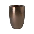 Emissary Gold Stoneware Round Planter 18in L x 26in H