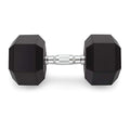Detroit Weight Co Rubber Coated Hex Dumbbells 115lb Black