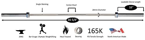 York Barbell YORK Elite Olympic Stainless Steel Weight Bar